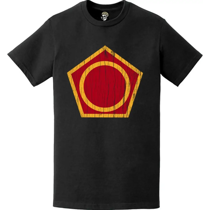 Distressed 50th Infantry Division (50th ID) SSI Logo Crest T-Shirt