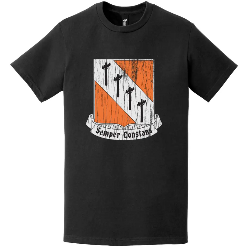 Distressed 51st Signal Battalion DUI Logo Emblem T-Shirt