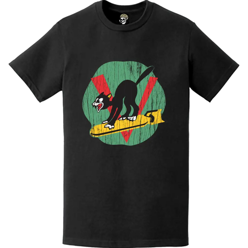 Distressed 553rd Bombardment Squadron USAAF World War II Logo Emblem T-Shirt