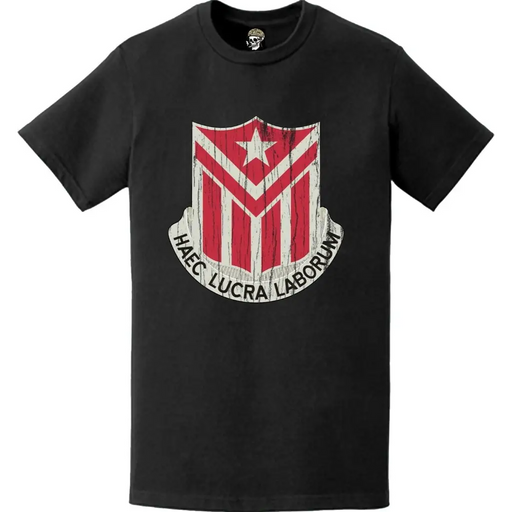 Distressed 554th Engineer Battalion Logo Emblem T-Shirt Tactically Acquired   