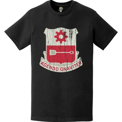 Distressed 577th Engineer Battalion Logo Emblem T-Shirt Tactically Acquired   