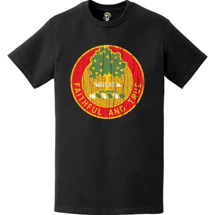 Distressed 5th Field Artillery Regiment Emblem Crest T-Shirt Tactically Acquired   