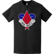Distressed 5th Infantry Division DUI Logo Emblem T-Shirt Tactically Acquired   