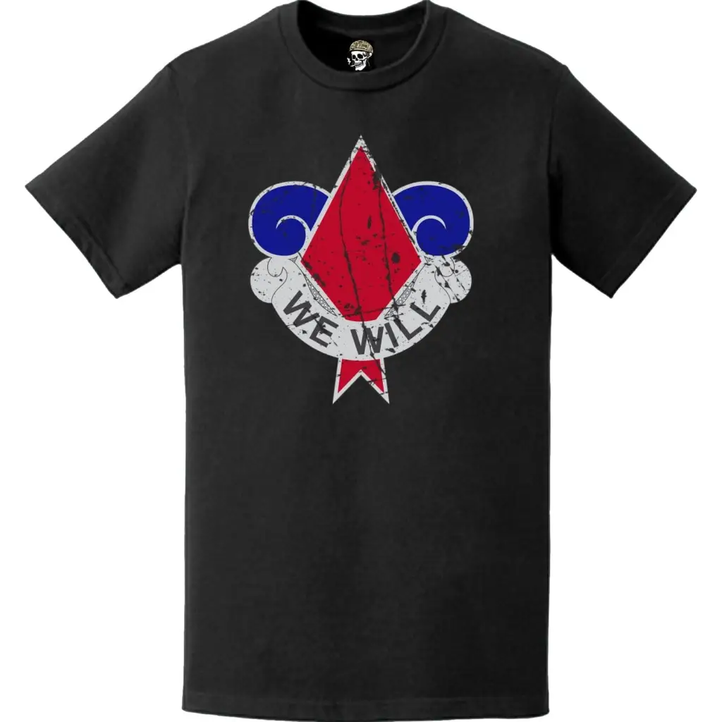 Distressed 5th Infantry Division DUI Logo Emblem T-Shirt Tactically Acquired   