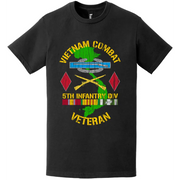Distressed 5th Infantry Division Vietnam Combat Veteran T-Shirt Tactically Acquired   