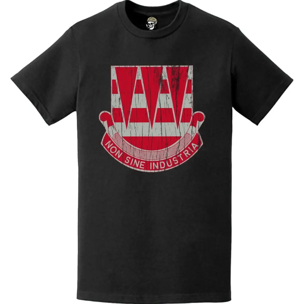 Distressed 63rd Engineer Battalion Logo Emblem T-Shirt - USACE Legacy ...