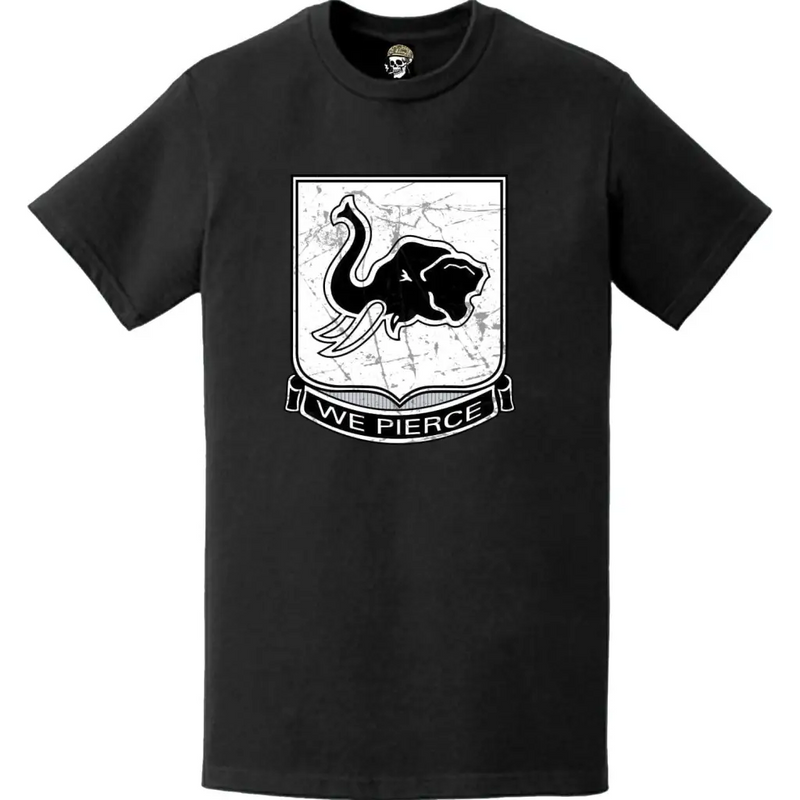 Distressed 64th Armor Regiment Logo Emblem Crest T-Shirt