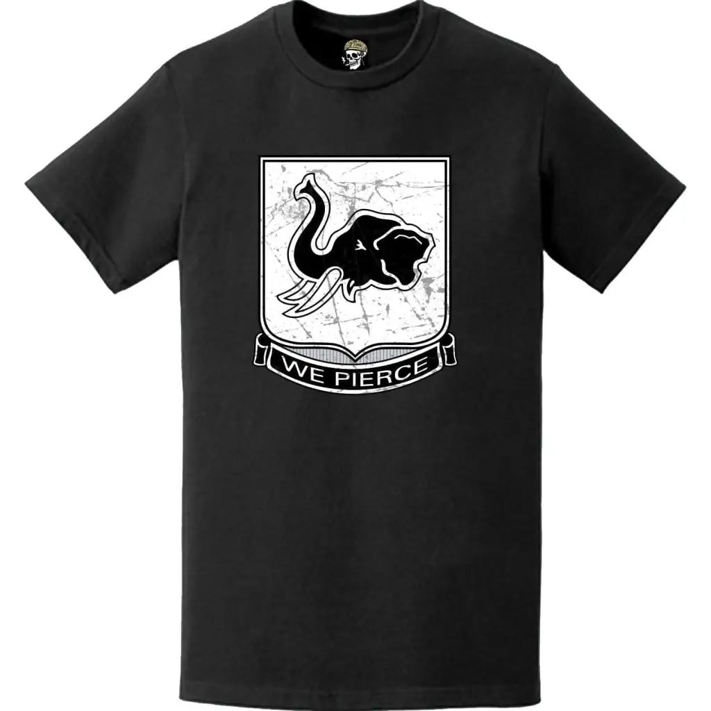 Distressed 64th Armor Regiment Logo Emblem Crest T-Shirt Tactically Acquired   