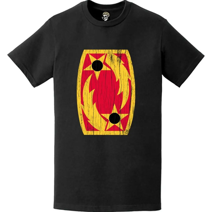 Distressed 69th Air Defense Artillery Brigade Emblem Logo T-Shirt Tactically Acquired   
