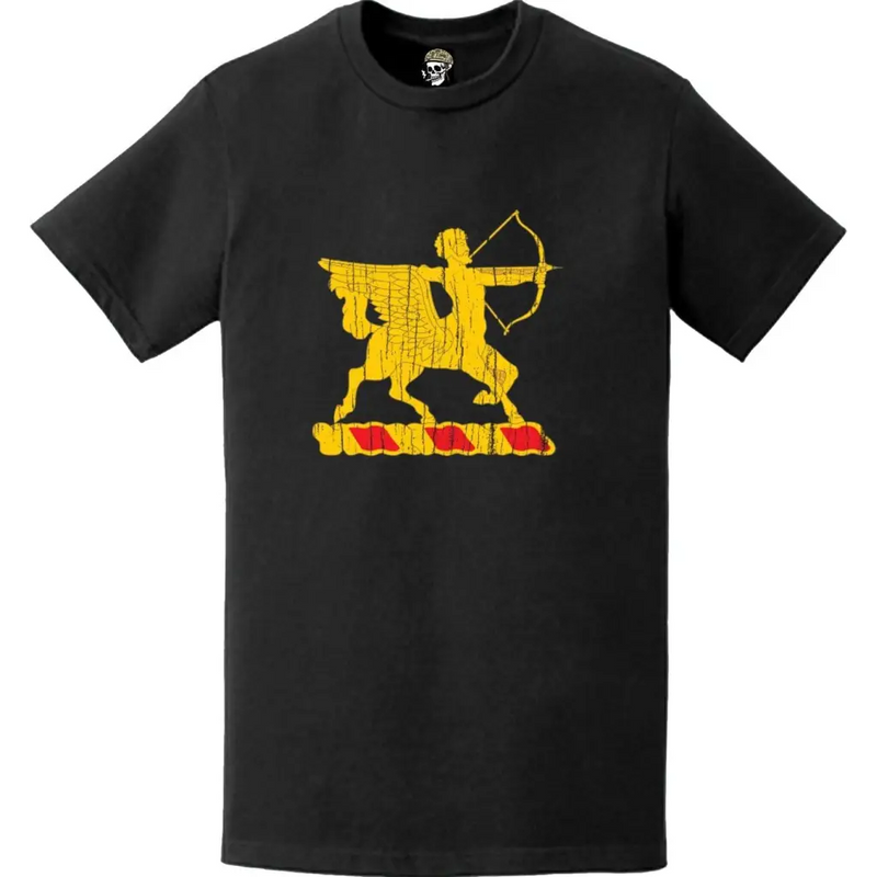 Distressed 6th Field Artillery Regiment Emblem Crest T-Shirt