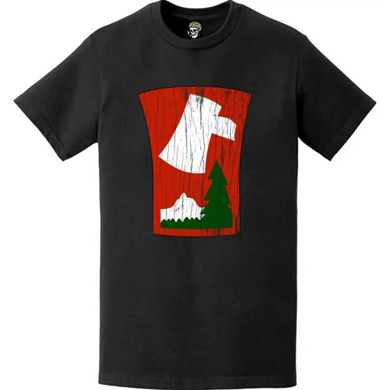Distressed 70th Infantry Division (70th ID) SSI Logo Crest T-Shirt