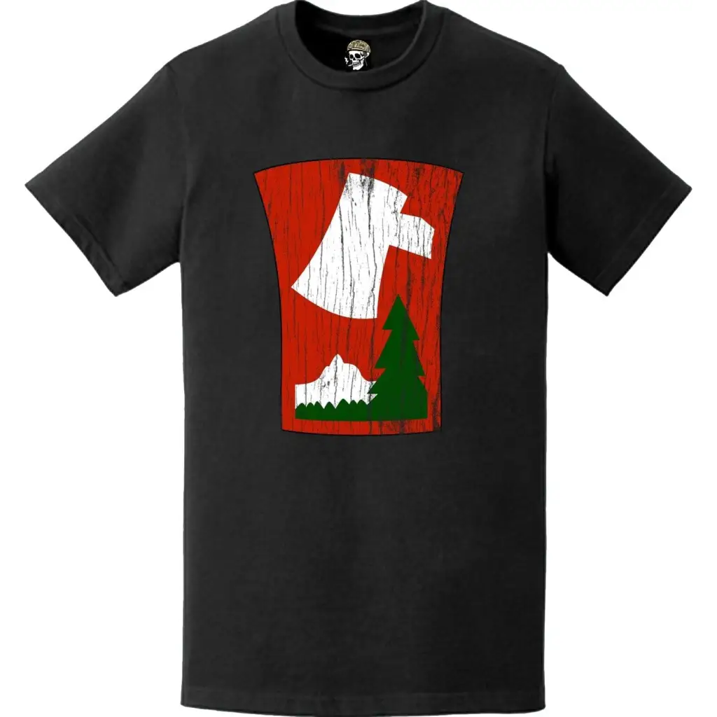 Distressed 70th Infantry Division (70th ID) SSI Logo Crest T-Shirt Tactically Acquired   