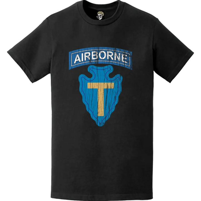 Distressed 71st Airborne Brigade Logo Emblem T-Shirt Tactically Acquired   