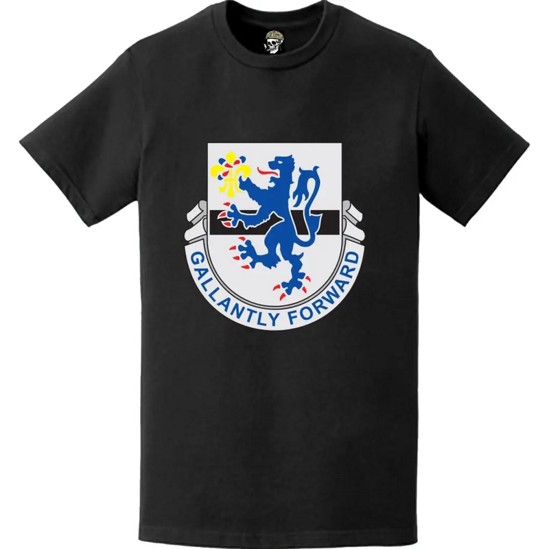 Distressed 71st Cavalry Regiment Logo Emblem T-Shirt