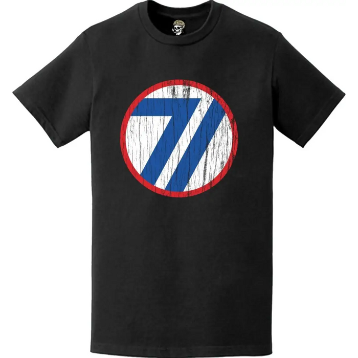 Distressed 71st Infantry Division (71st ID) SSI Logo Crest T-Shirt Tactically Acquired   