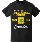 Distressed 72nd Armor Regiment Since 1943 Legacy T-Shirt Tactically Acquired   