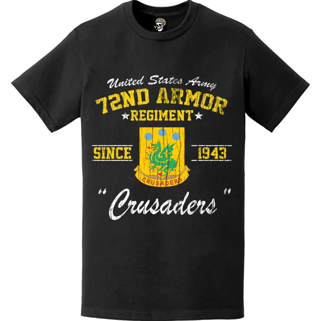 Distressed 72nd Armor Regiment Since 1943 Legacy T-Shirt Tactically Acquired   