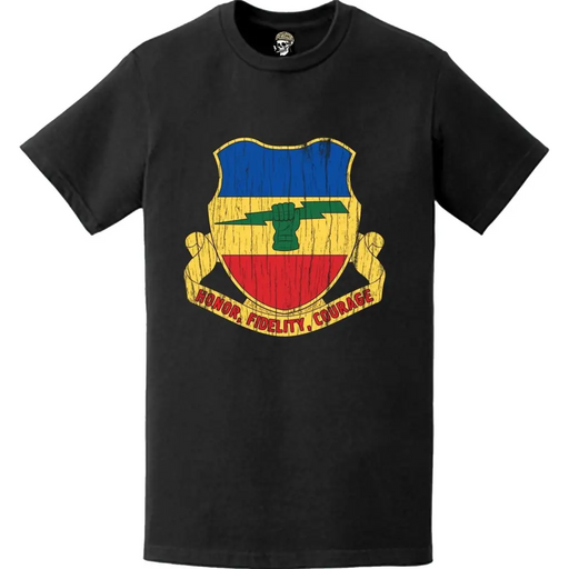 Distressed 73rd Cavalry Regiment Logo Emblem T-Shirt Tactically Acquired   