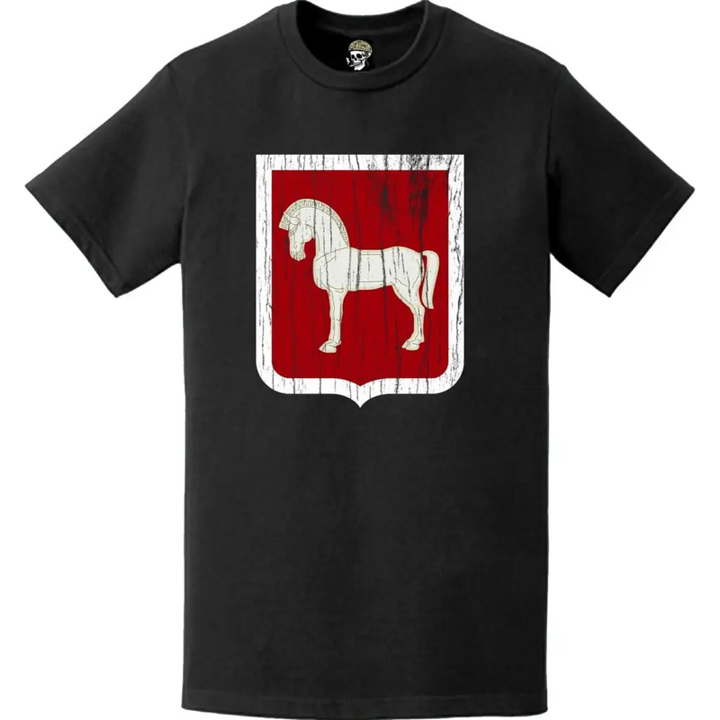 Distressed 75th Engineer Battalion Logo Emblem T-Shirt
