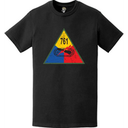 Distressed 761st Tank Battalion Emblem Logo T-Shirt Tactically Acquired   