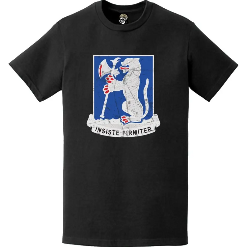 Distressed 77th Armor Regiment Logo Emblem Crest T-Shirt