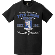 Distressed 77th Armor Regiment Since 1941 Legacy T-Shirt Tactically Acquired   