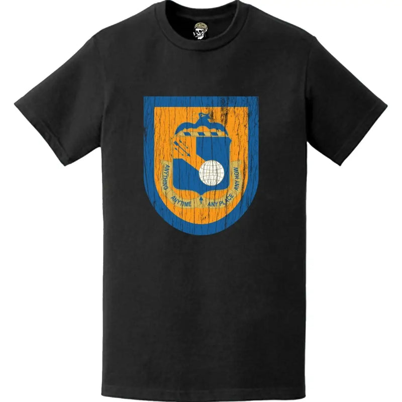 Distressed 77th Special Forces Group (77th SFG) Beret Flash T-Shirt