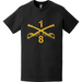 Distressed 8-1 CAV Regiment Crossed Sabers T-Shirt Tactically Acquired   