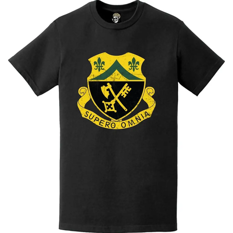 Distressed 81st Armor Regiment Logo Emblem Crest T-Shirt