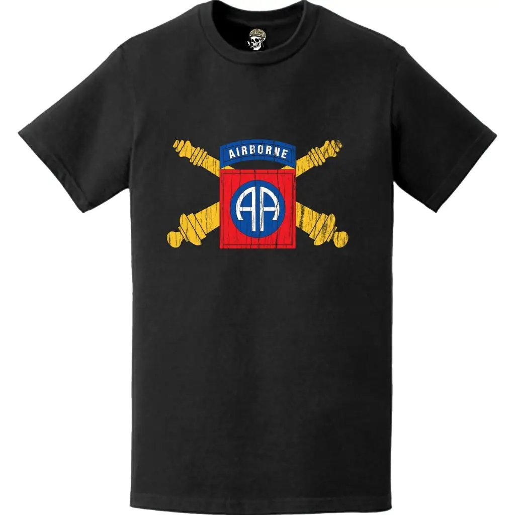 Distressed 82nd Airborne Division Artillery (DIVARTY) T-Shirt Tactically Acquired   