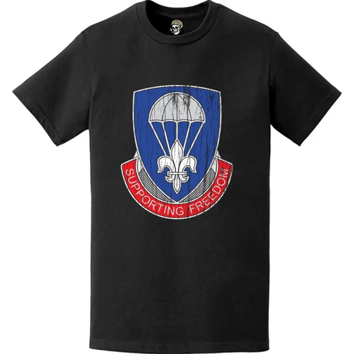 Distressed 82nd Airborne Division Sustainment Brigade DUI T-Shirt Tactically Acquired   