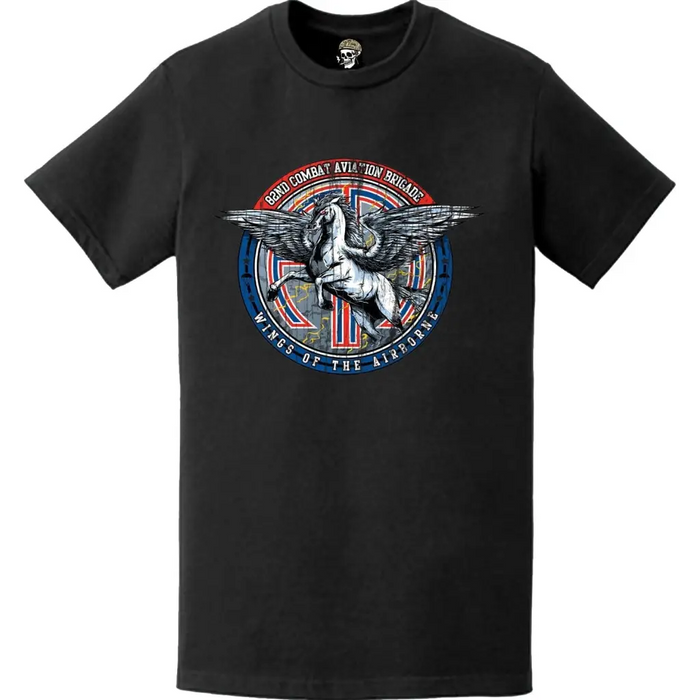 Distressed 82nd CAB "Pegasus Brigade" Logo T-Shirt Tactically Acquired   