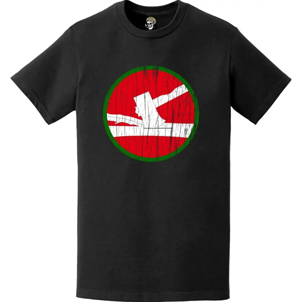 Distressed 84th Infantry Division (84th ID) SSI Logo Crest T-Shirt Tactically Acquired   