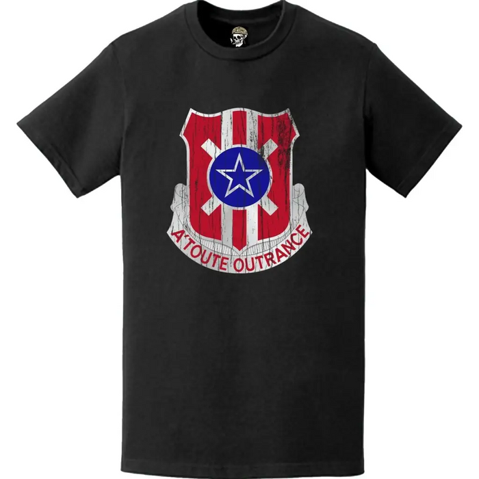 Distressed 854th Engineer Battalion Logo Emblem T-Shirt Tactically Acquired   