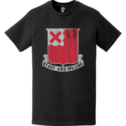 Distressed 875th Engineer Battalion Logo Emblem T-Shirt Tactically Acquired   
