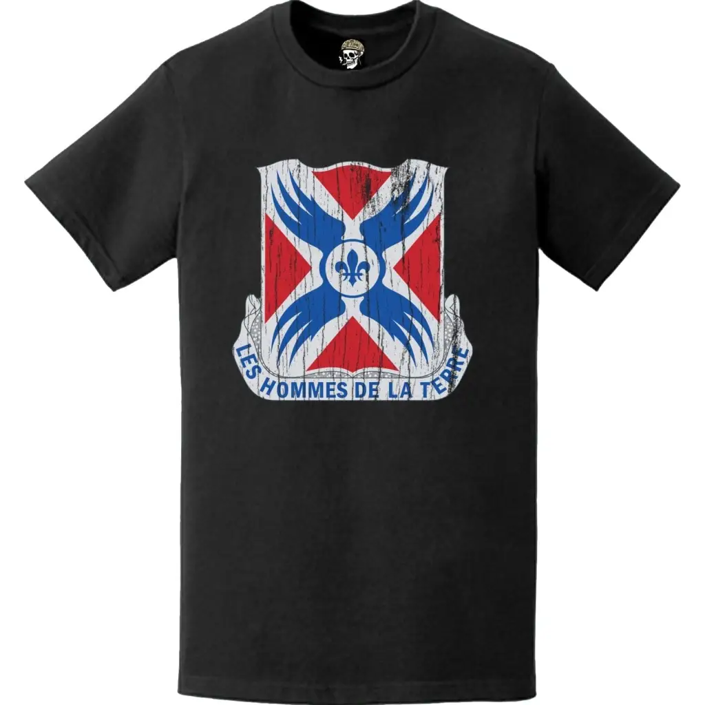 Distressed 877th Engineer Battalion Logo Emblem T-Shirt Tactically Acquired   
