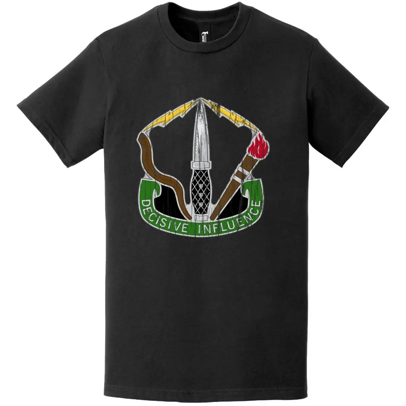 Distressed 8th PSYOP Group (A) Logo Emblem Insignia T-Shirt