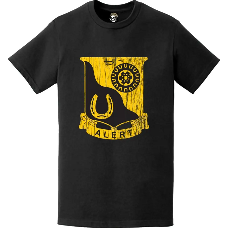 Distressed 91st Cavalry Regiment Logo Emblem T-Shirt
