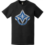 Distressed 92nd Infantry Division (92nd ID) DUI Logo Crest Emblem T-Shirt Tactically Acquired   