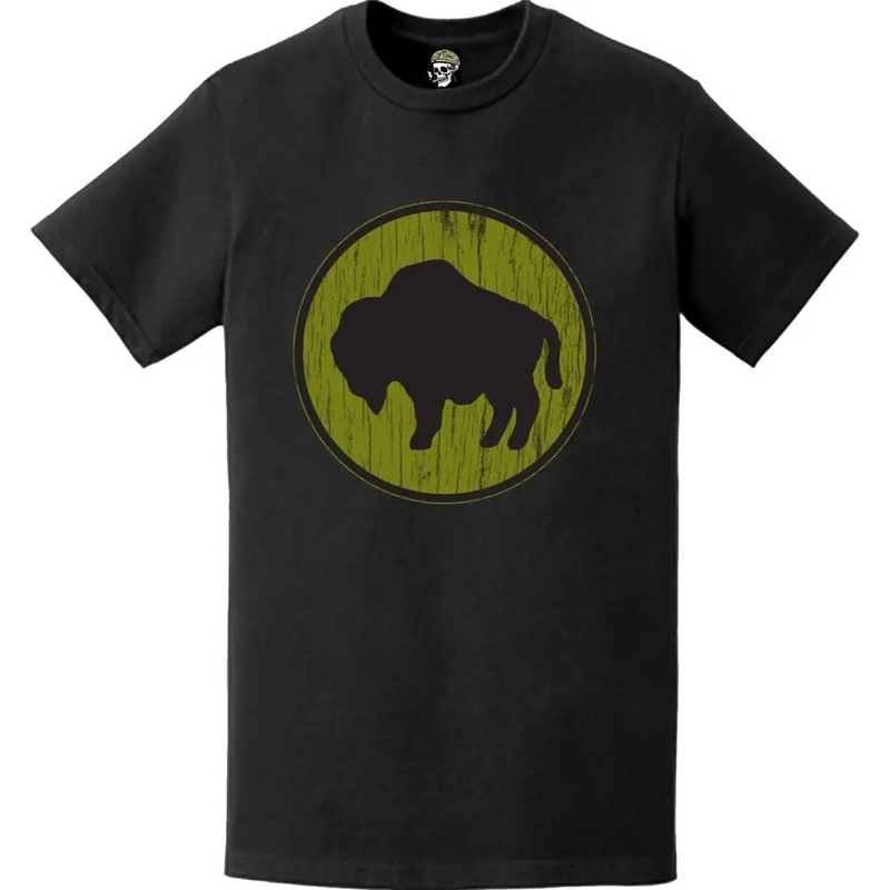 Distressed 92nd Infantry Division (92nd ID) SSI Logo Crest T-Shirt