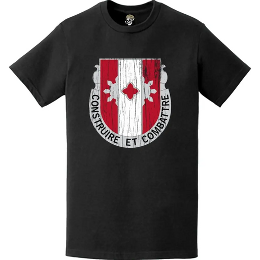 Distressed 961st Engineer Battalion Logo Emblem T-Shirt Tactically Acquired   