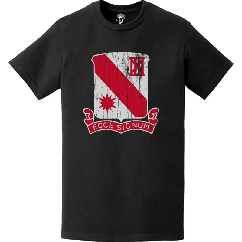 Distressed 96th Engineer Battalion Logo Emblem T-Shirt