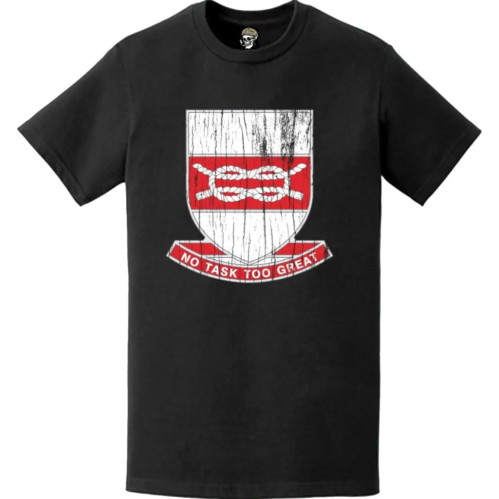 Distressed 97th Engineer Battalion Logo Emblem T-Shirt Tactically Acquired   