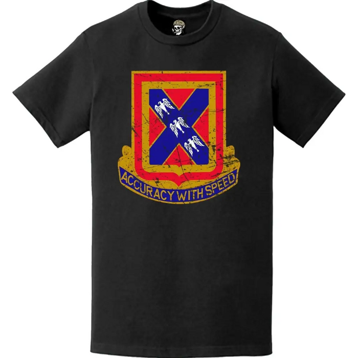 Distressed 987th Field Artillery Battalion T-Shirt Tactically Acquired   