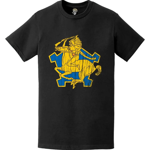 Distressed 9th Cavalry Regiment Logo Emblem T-Shirt Tactically Acquired   