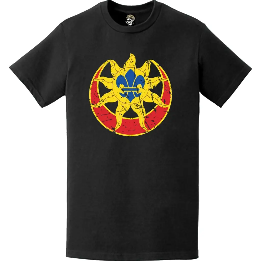 Distressed 9th Infantry Division (9th ID) DUI Logo T-Shirt Tactically Acquired   