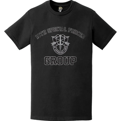 Distressed De Oppresso Liber 19th SFG(A) T-Shirt Tactically Acquired   