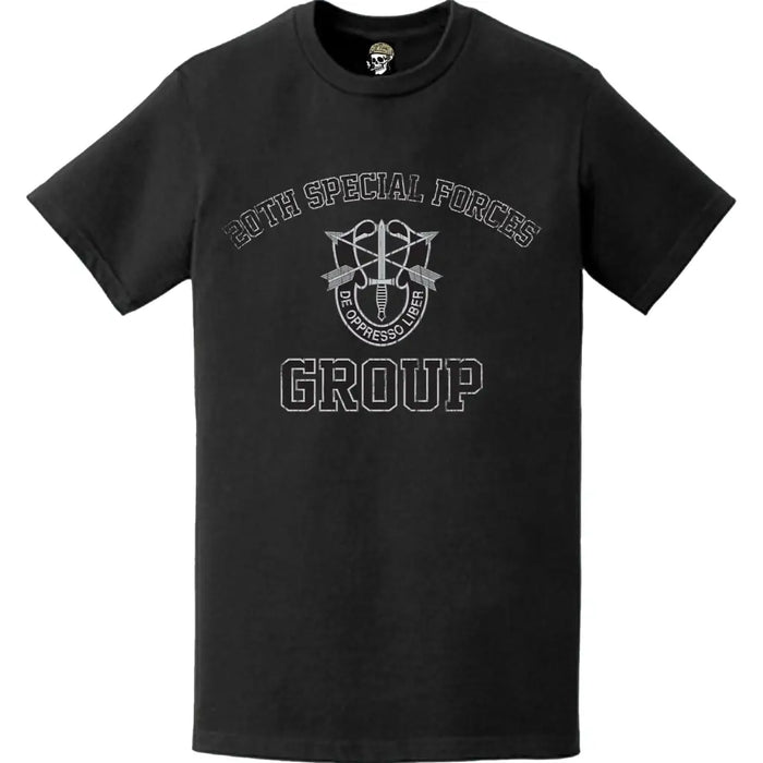 Distressed De Oppresso Liber 20th SFG(A) T-Shirt Tactically Acquired   