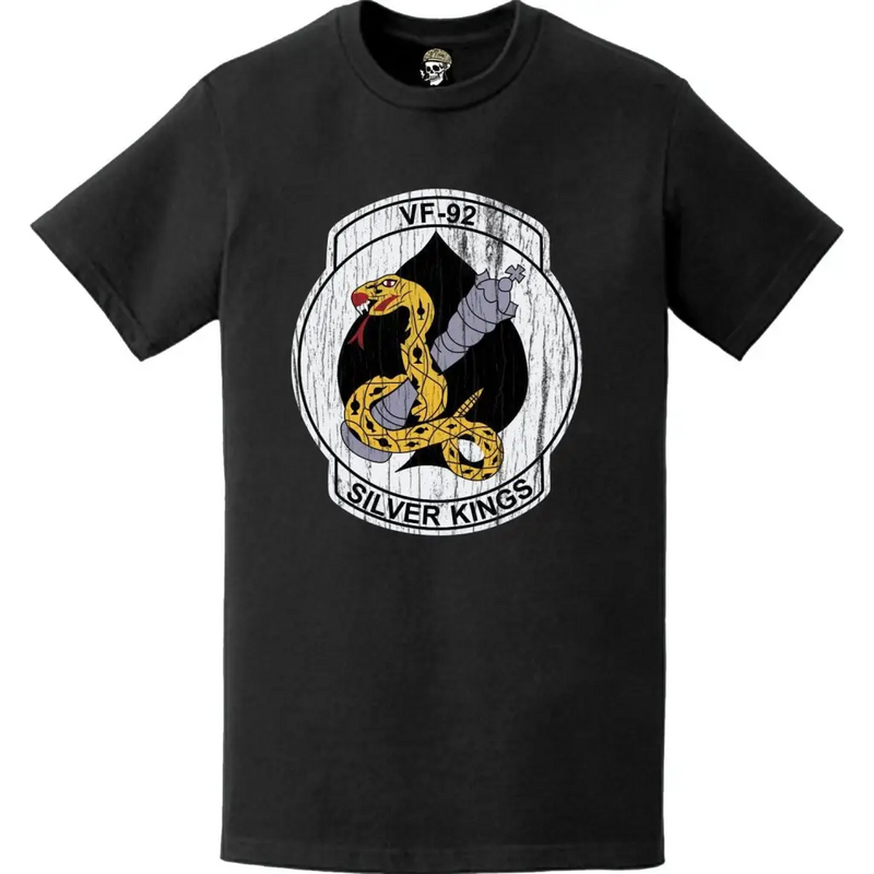 第92戦闘飛行隊（VF-92）ロゴエンブレムTシャツ ダメージ加工