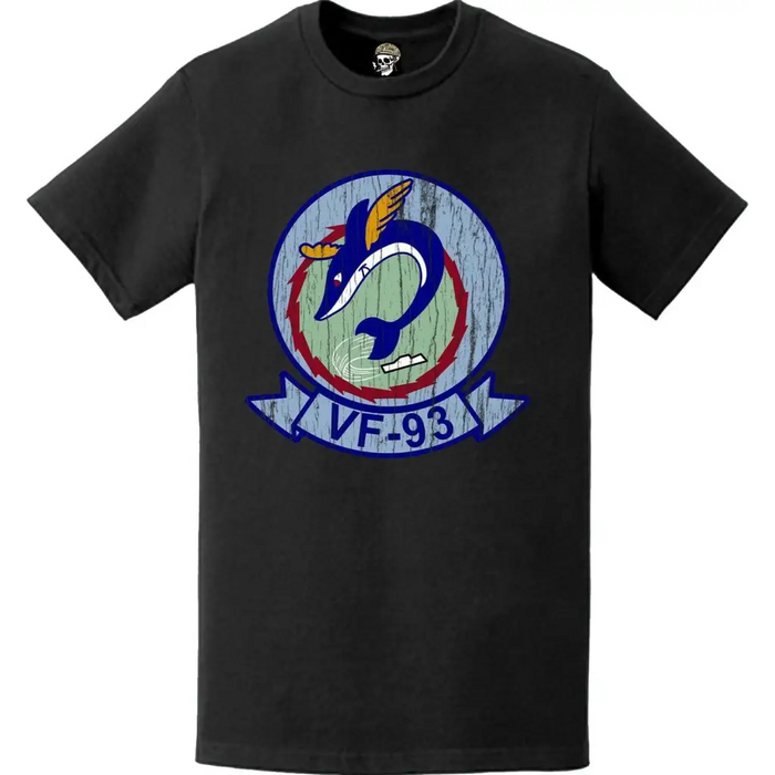 Distressed Fighter Squadron 93 (VF-93) Logo Emblem T-Shirt Tactically Acquired   